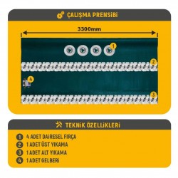 Otomatik Halı Yıkama Makinesi ALP 3300 F6